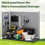 Enyopro Horizontal Resin Outdoor Storage Shed, 306Gal, 55.9in L x 29.52in W x 43.3in H