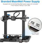 Creality Ender 3 V2 FDM 3D Printer, 220x220x250mm Build Size - Ender 3 V2