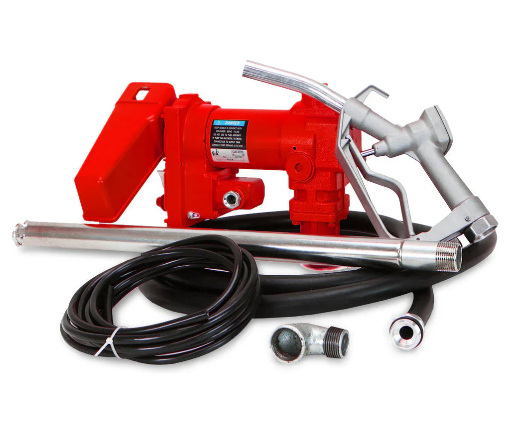 XtremepowerUS Fuel Transfer Pump 12 Volt 20 GPM Red - 21114-XP