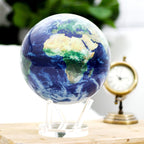 MOVA Self-Rotating Globe Earth With Clouds, 4.5 in - Light Powered