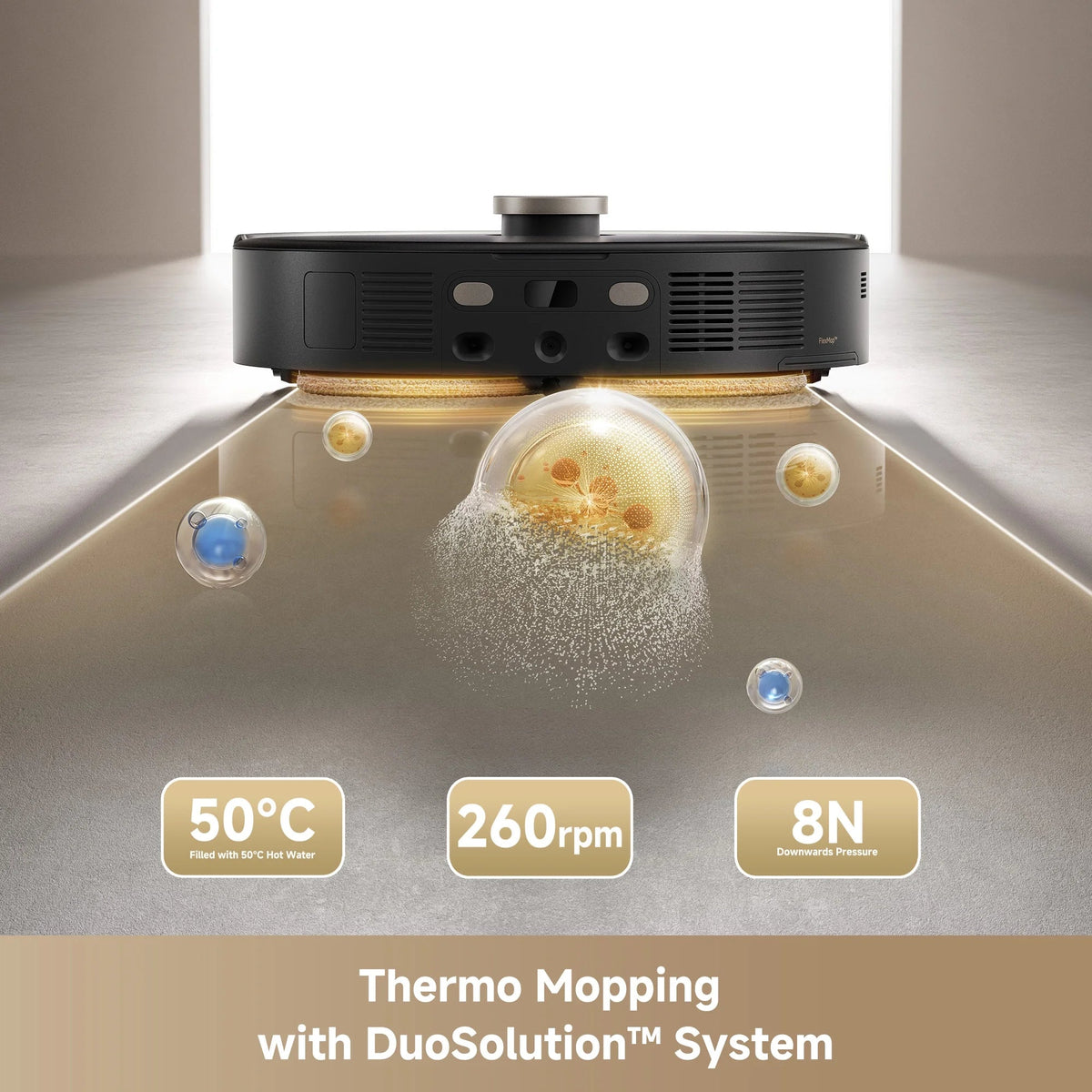 MOVA Robot Vacuum Cleaner With Removable Liftable Mop And 19,000Pa Suction - P50 Pro Ultra
