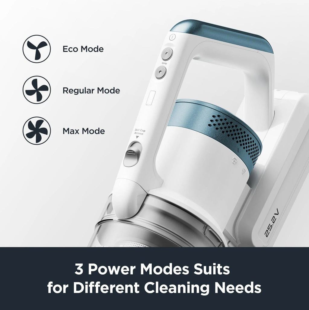 Eureka RapidClean Pro Cordless Stick Vacuum, 250W, 40 Minutes, White - NEC280TL