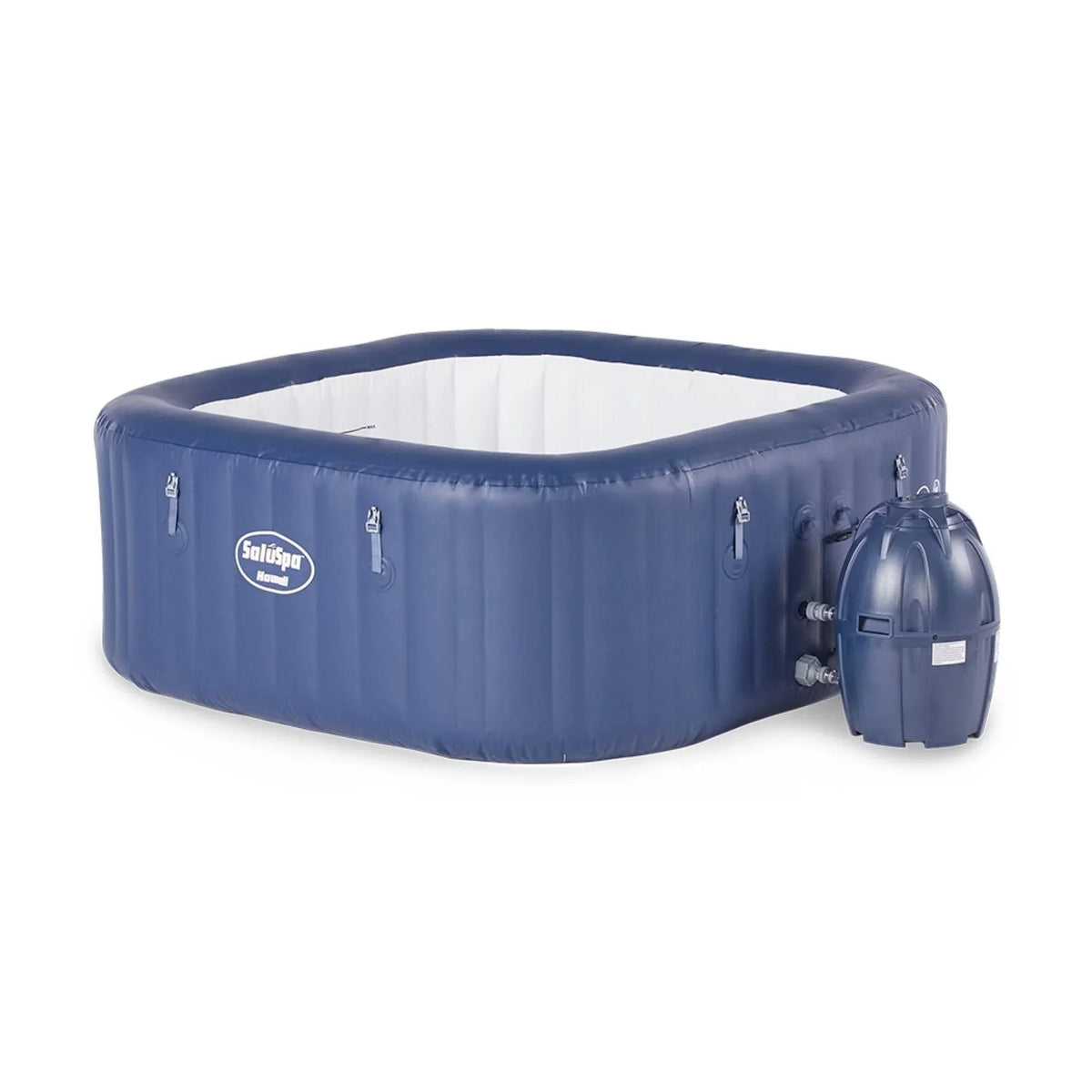 SaluSpa Hawaii AirJet 6 Person Inflatable Tub Spa With Pump, Blue - 60022e