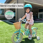 Glerc Girls' Kids' Bike, 12 inch, Pink, Ages 2-4 Years - Little Molly