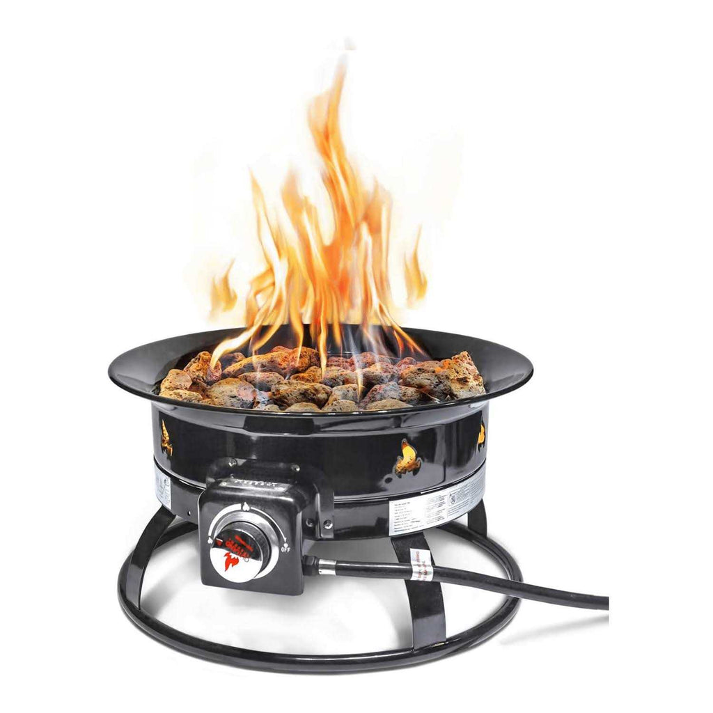 Outland Living Firebowl 893 Deluxe 58,000 BTU Portable Propane Gas Fire Pit With Cover And Carry Kit