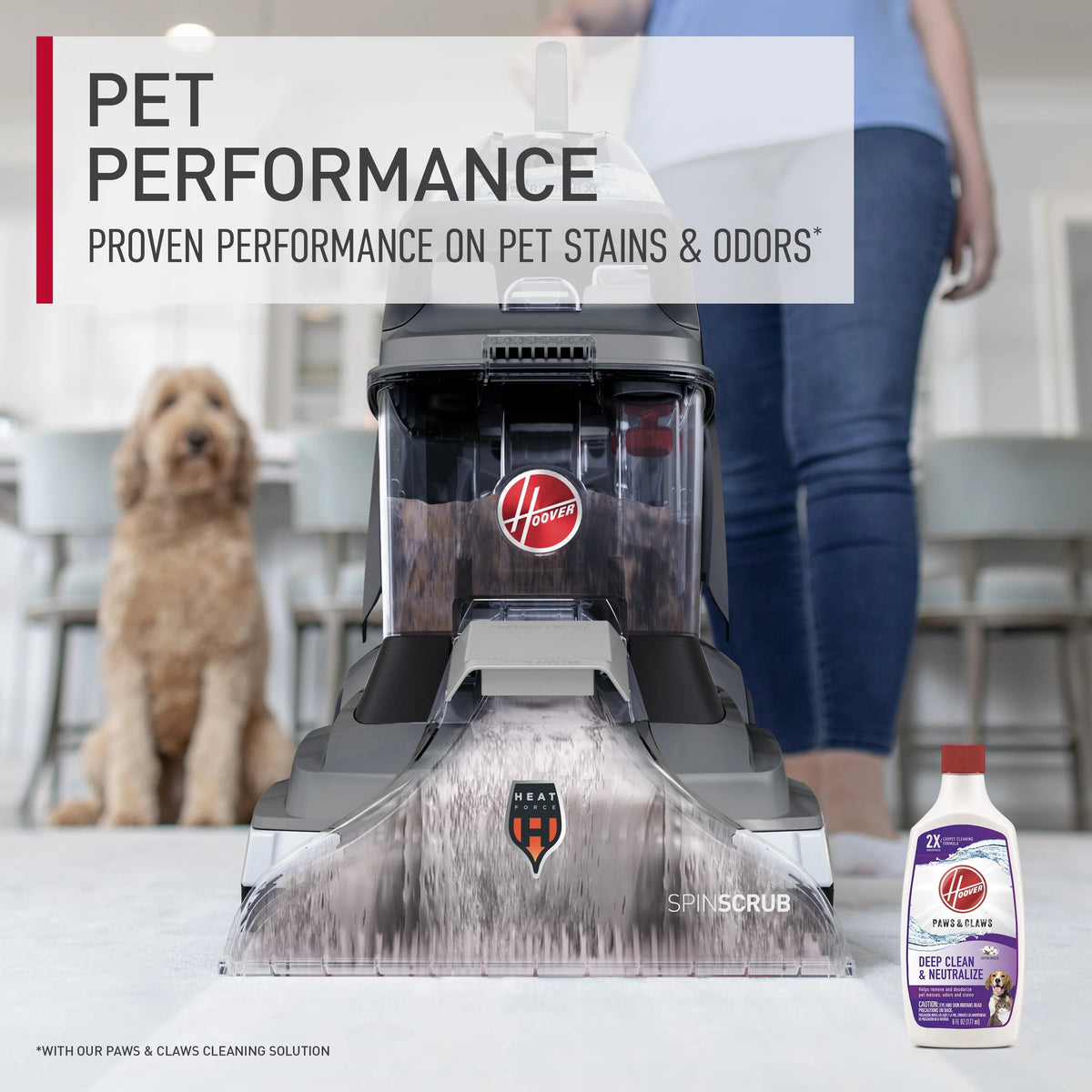 Hoover PowerScrub XL Upright Carpet Cleaner for Carpets, Rugs & Upholstery - FH68010