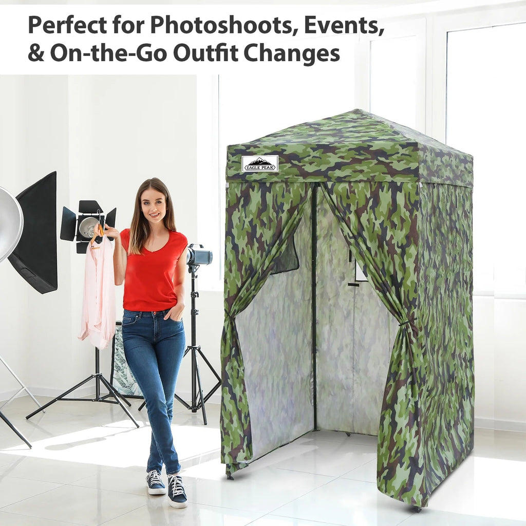 EAGLE PEAK Ultra Compact 4 ft x 4 ft Pop-Up Changing Room Canopy - Flex