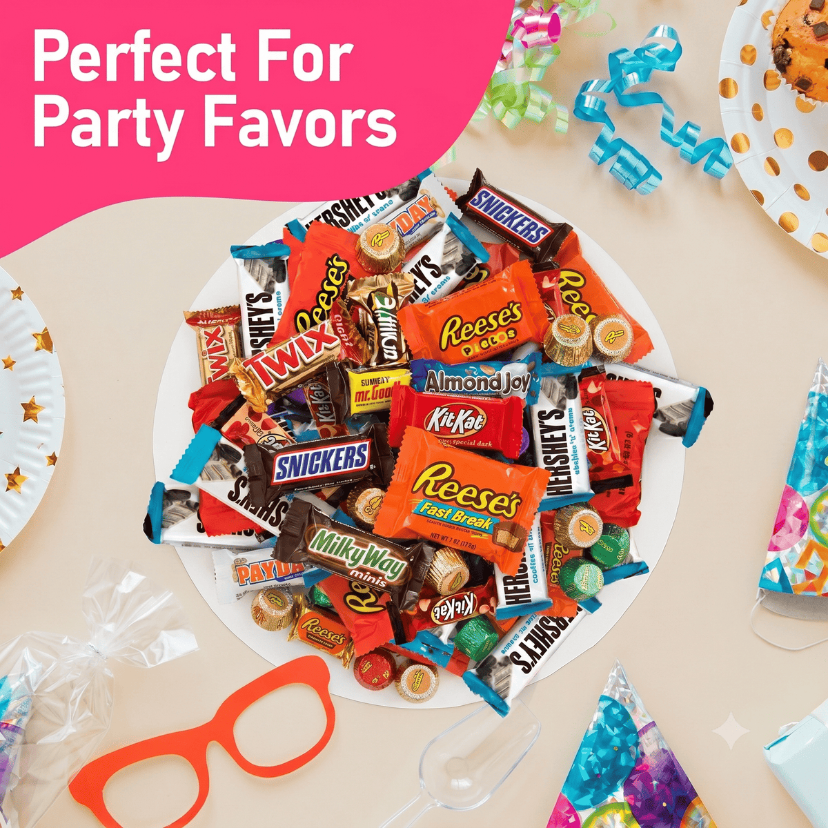 Halloween Chocolate Candy Variety Pack Bulk Assorted Chocolate Individually Wrapped Mini Chocolate Bars 5 lb Bulk Candy Mix for Candy Bags Office Break Room Parties
