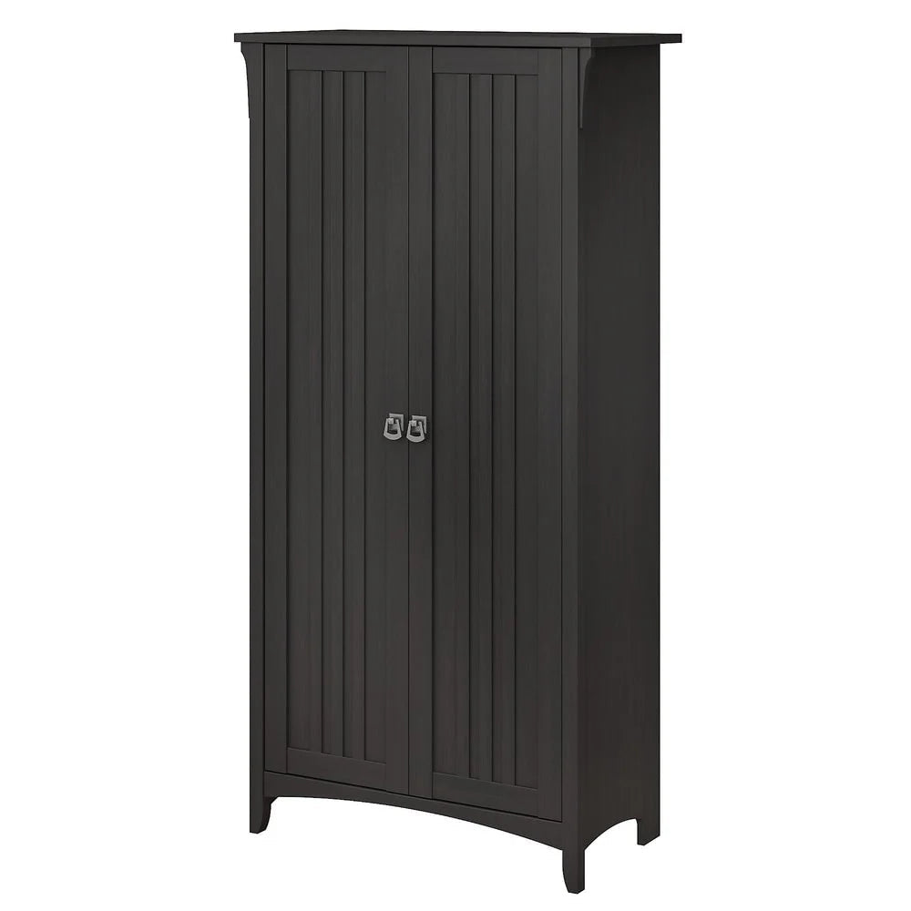 Tall Freestanding Storage Cabinet With Doors And 5 Shelves