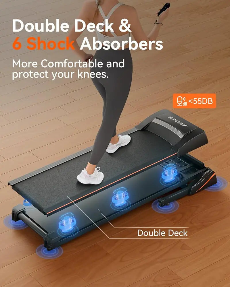 Foldable Home Treadmill With 3HP Motor, Auto Incline Adjustment And Bluetooth Connectivity