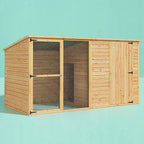 i.Pet Extra Large 2.28M Fir Wood Dog Kennel - Outdoor Pet Puppy Cabin Log