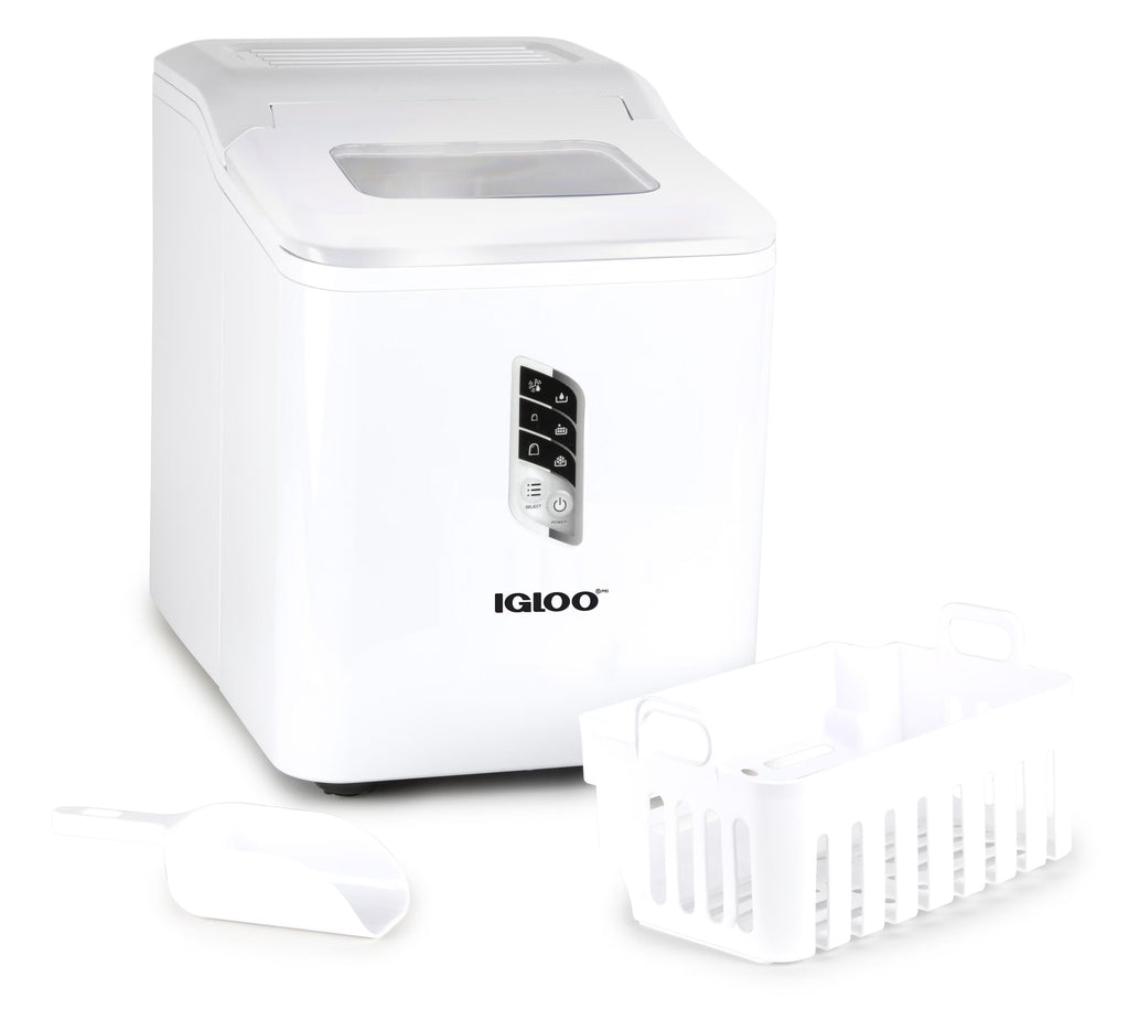 Igloo Self-Cleaning Countertop Ice Maker, 1.5 qt, 26 lbs/24 Hours, Aqua