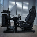 Magshion Racing Simulator Game Seat With Adjustable Slide, Black