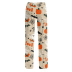 Fabrcox Halloween Womans Pajama Pants Ghost Pumpkin Candy Sleep Pants Women Fall Winter Festival Soft Lounge Pants for Women Khaki S