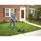BLACK+DECKER 20V MAX Lithium 12 Inch 3-In-1 Compact Mower - MTC220