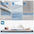 KingChii 3 Inch Thick Memory Foam Camping Mattress With Removable Waterproof Topper And Travel Bag