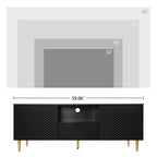 GeeHome TV Stand With Solid Iron Feet