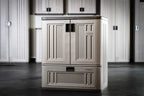 Suncast Single Drawer Resin Base Storage Cabinet - Platinum Metallic
