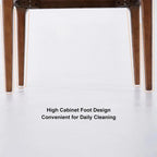 Walnut Ash Wood Chest Cabinet With 3 Drawers, 23.6 x 14.2 x 31.5 in