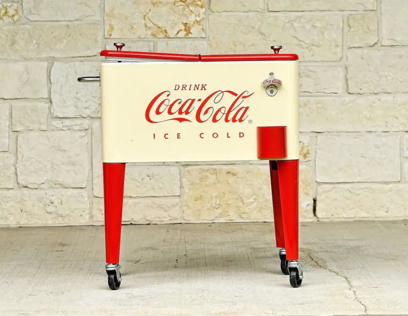 Leigh Country Coca-Cola Metal Outdoor Patio Cooler, 60 Qt - CP 98111