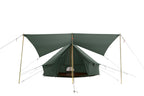 White Duck Outdoors Regatta Bell Tent Awning, Desert Red, 10 ft - Complete Canopy With Poles