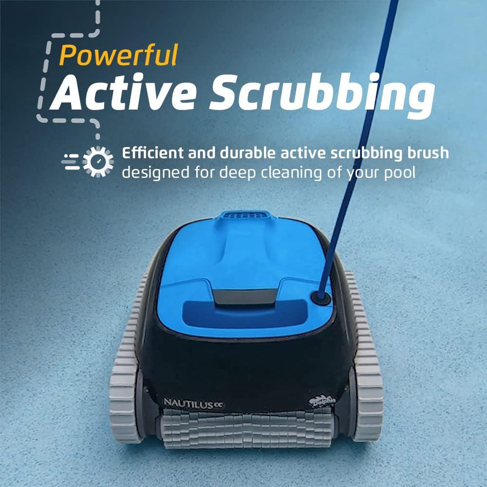 Dolphin Nautilus CC Automatic Robotic Pool Vacuum Cleaner With Caddy For In-Ground Pools Up To 33 FT