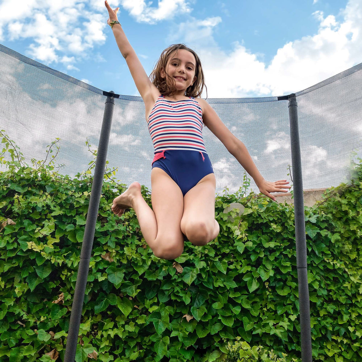 Maxkare 8 Ft Trampoline With Enclosure And Ladder, 264 LBS Capacity
