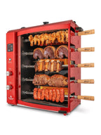 Brazilian Flame Churrasco Propane Gas Rotisserie Oven Grill Roaster With Auto Rotating Skewers - 2024 Series