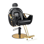 OmySalon Reclining Salon Chair With Footrest And 330 lbs Capacity