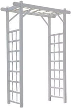 Dura-Trel PVC Garden Arbor, Elmwood, Mocha, 57in x 85in