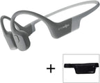 AfterShokz Aeropex Open-Ear Wireless Bone Conduction Headphones With Sport Belt, Cosmic Black - 2.3