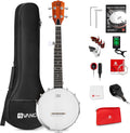Vangoa 5-String 38 Inch Resonator Banjo Kit, Brown - VBJ-40