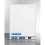 ADA Compliant Undercounter Medical All-Freezer, -25 C Operation, White, Front Lock, 32 Inch Height