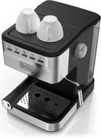 BLACK+DECKER 15-Bar Semi-Automatic Espresso And Cappuccino Maker - Stainless Steel