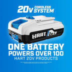HART 20-Volt Dual Brushroll Stick Vacuum Kit With 4.0 Ah Lithium-Ion Battery