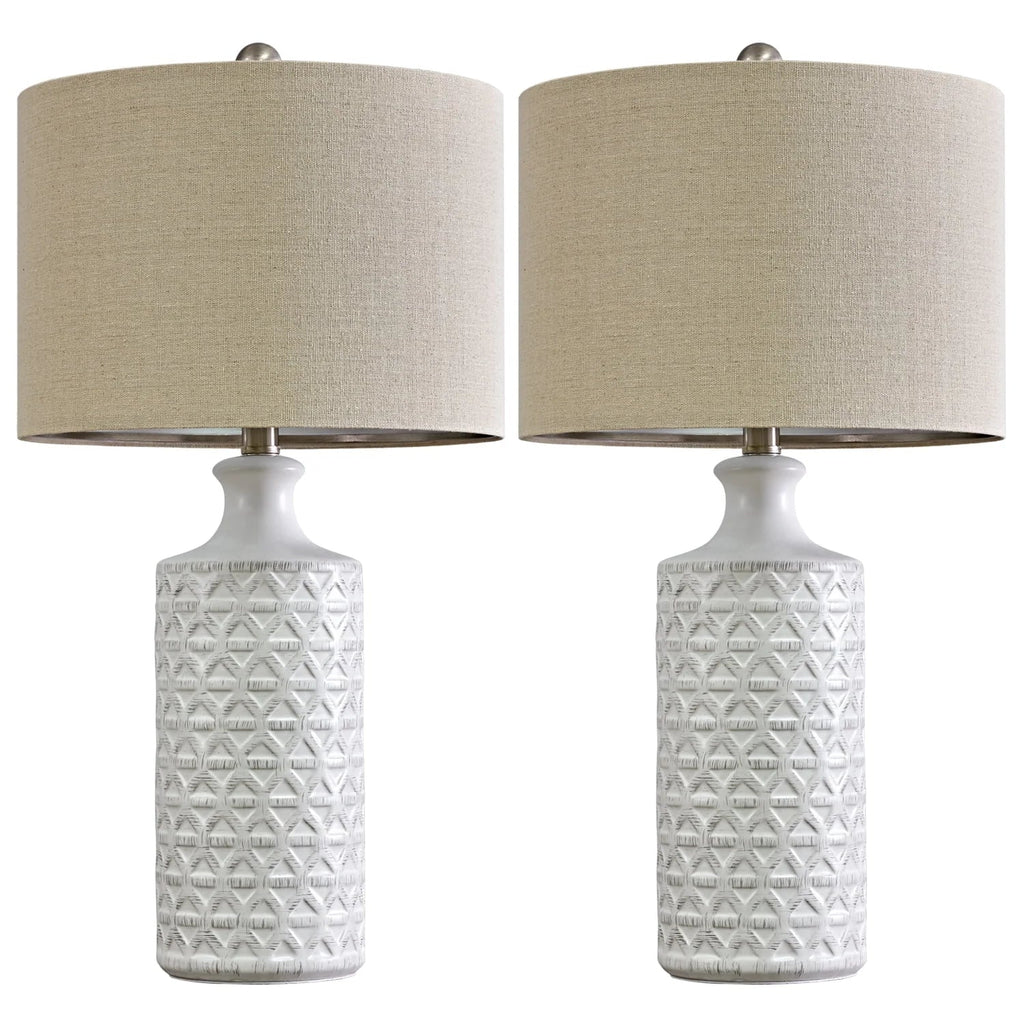Oneach Ceramic Table Lamps, 24.75 inch, Set Of 2 - Modern Farmhouse