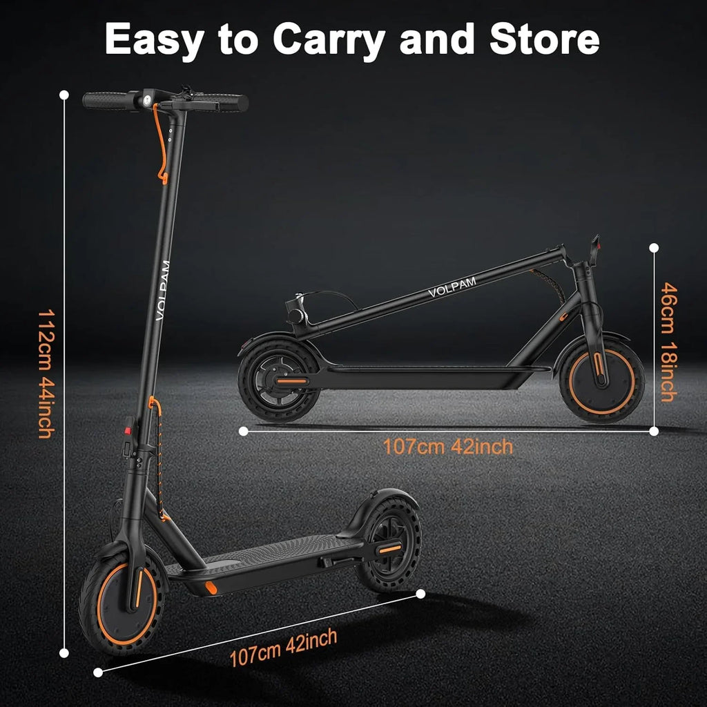 Electric Scooter 350W/500W Motor, 8.5/10 Solid Tires, 19/22 Mph, 28/21/12 Miles Range