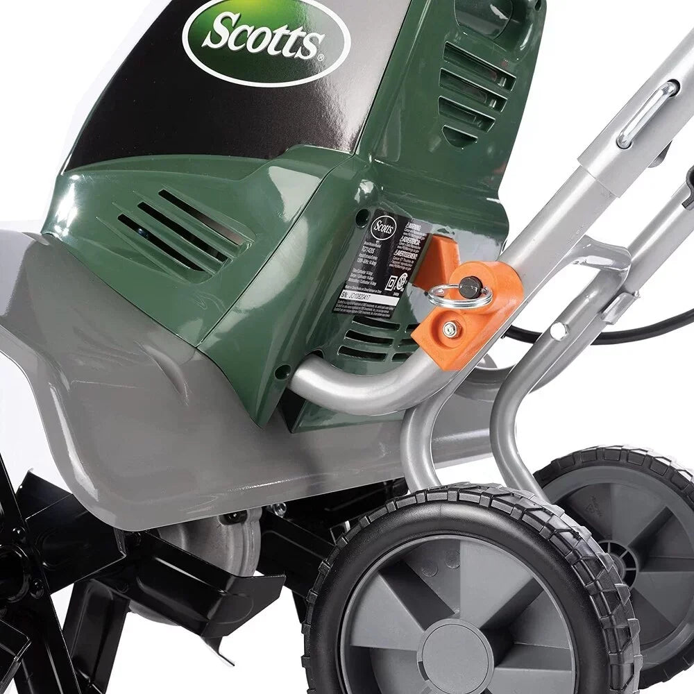 Scotts Outdoor Power Tools Electric Garden Tiller Cultivator, 14 Amp, 20-Inch, Green