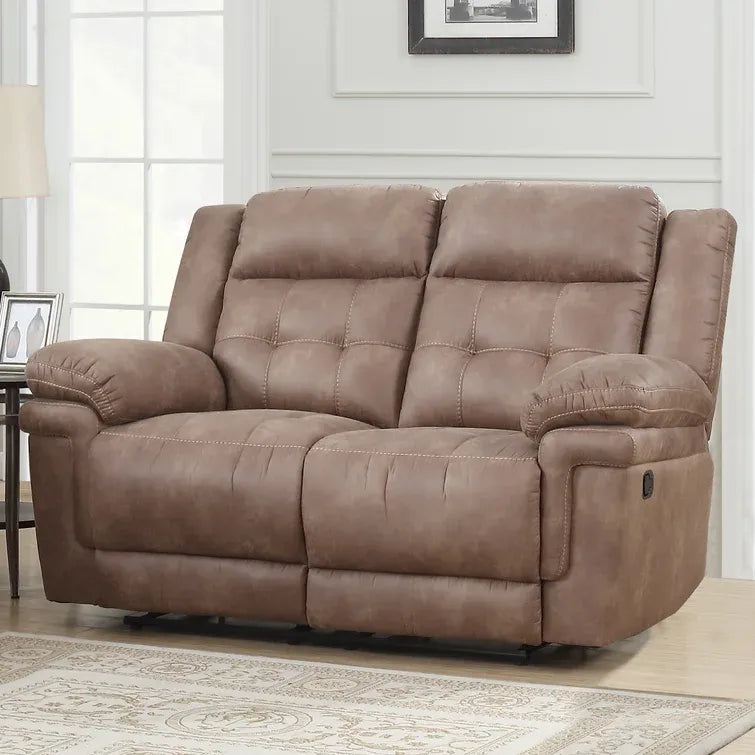 66in Pillow Top Arm Reclining Loveseat