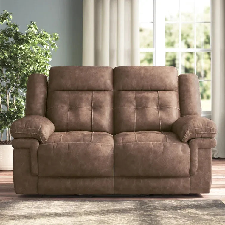 66in Pillow Top Arm Reclining Loveseat