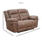 66in Pillow Top Arm Reclining Loveseat