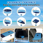 Totiro Foldable Dog Swimming Pool, 120in x 20in, PVC, Blue