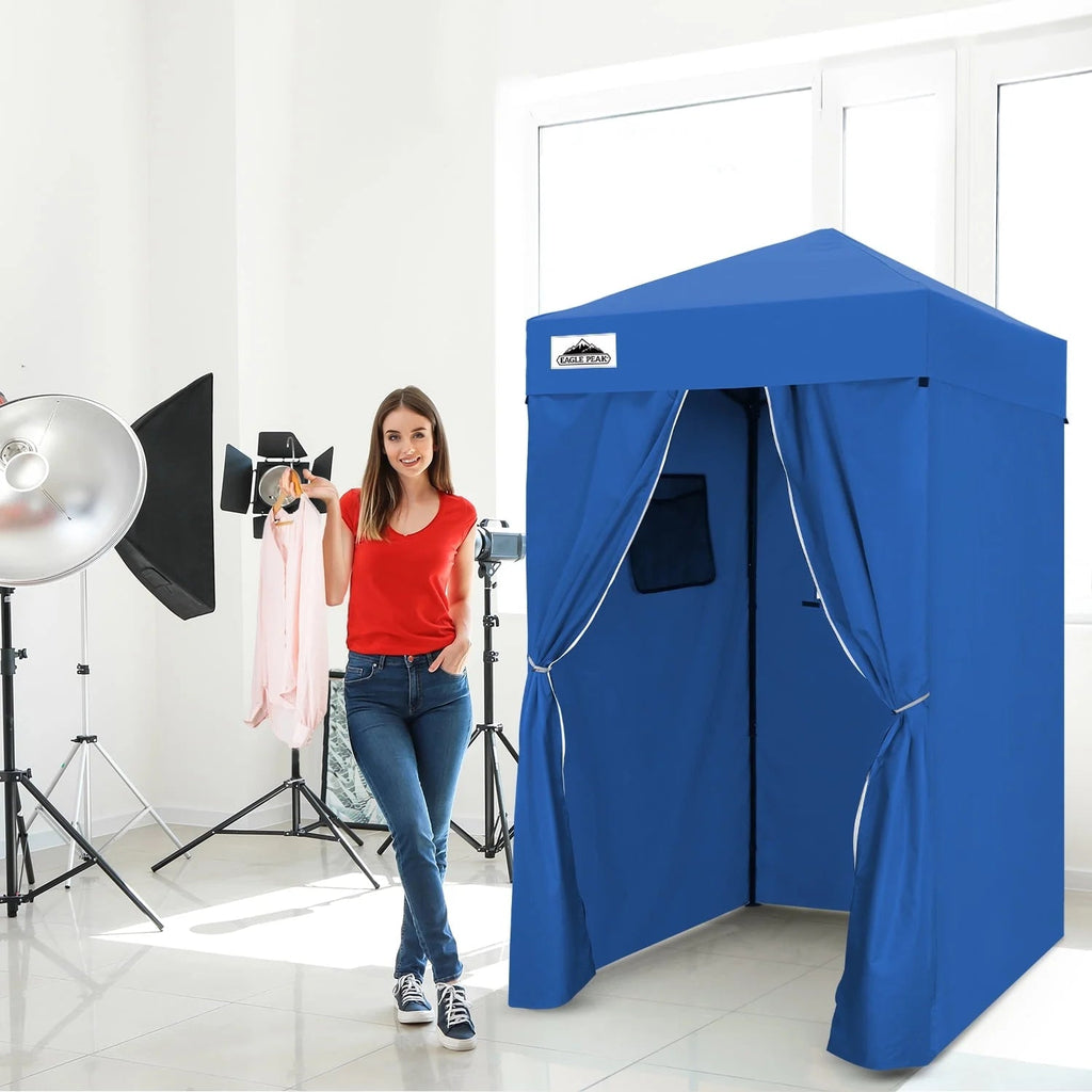 EAGLE PEAK Ultra Compact 4 ft x 4 ft Pop-Up Changing Room Canopy - Flex