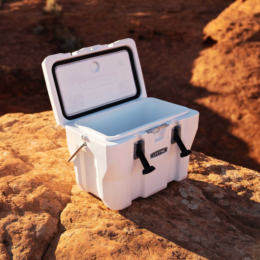 Lifetime Bear-Resistant High Performance Camping Cooler, 28 qt, 20 Can Capacity, Boulder Gray - 91289