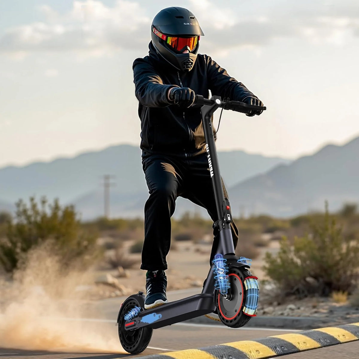 Electric Scooter With 350W/500W Motor And 22 Mph Top Speed