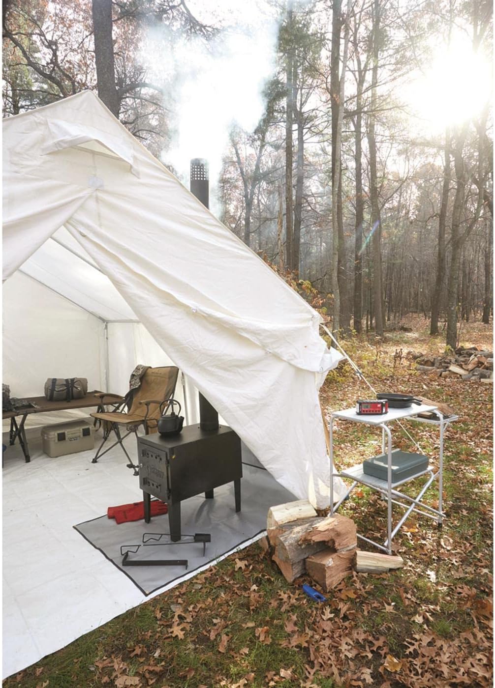Guide Gear Large Outdoor Wood Burning Stove With Chimney Pipe