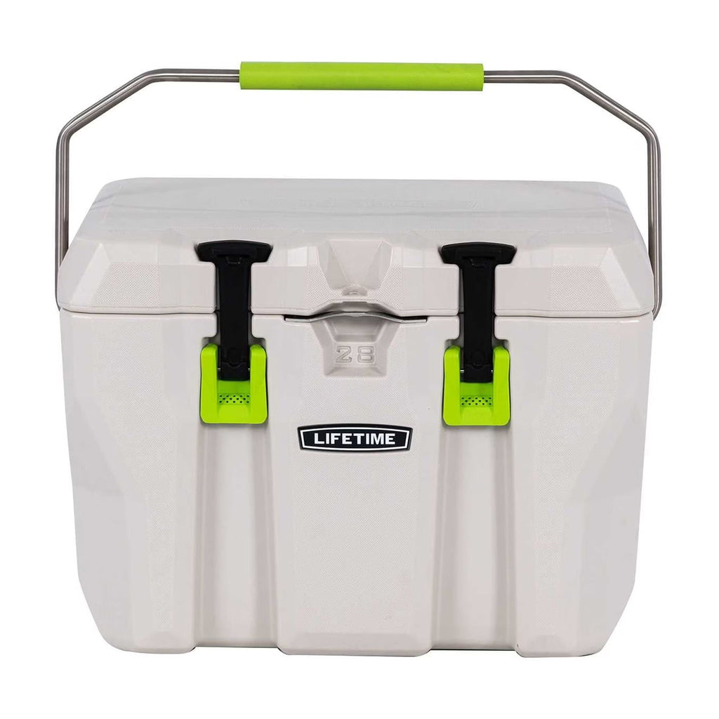 Lifetime Bear-Resistant High Performance Camping Cooler, 28 qt, 20 Can Capacity, Boulder Gray - 91289