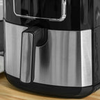 GVJMTKP Air Fryer 1700W 6.9 Quart With Digital Display And Nonstick Basket - Black