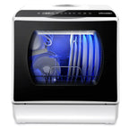 AIRMSEN Portable Countertop Dishwasher, 5-Liter Built-In Water Tank, 5 Washing Programs - AE-TDQR03