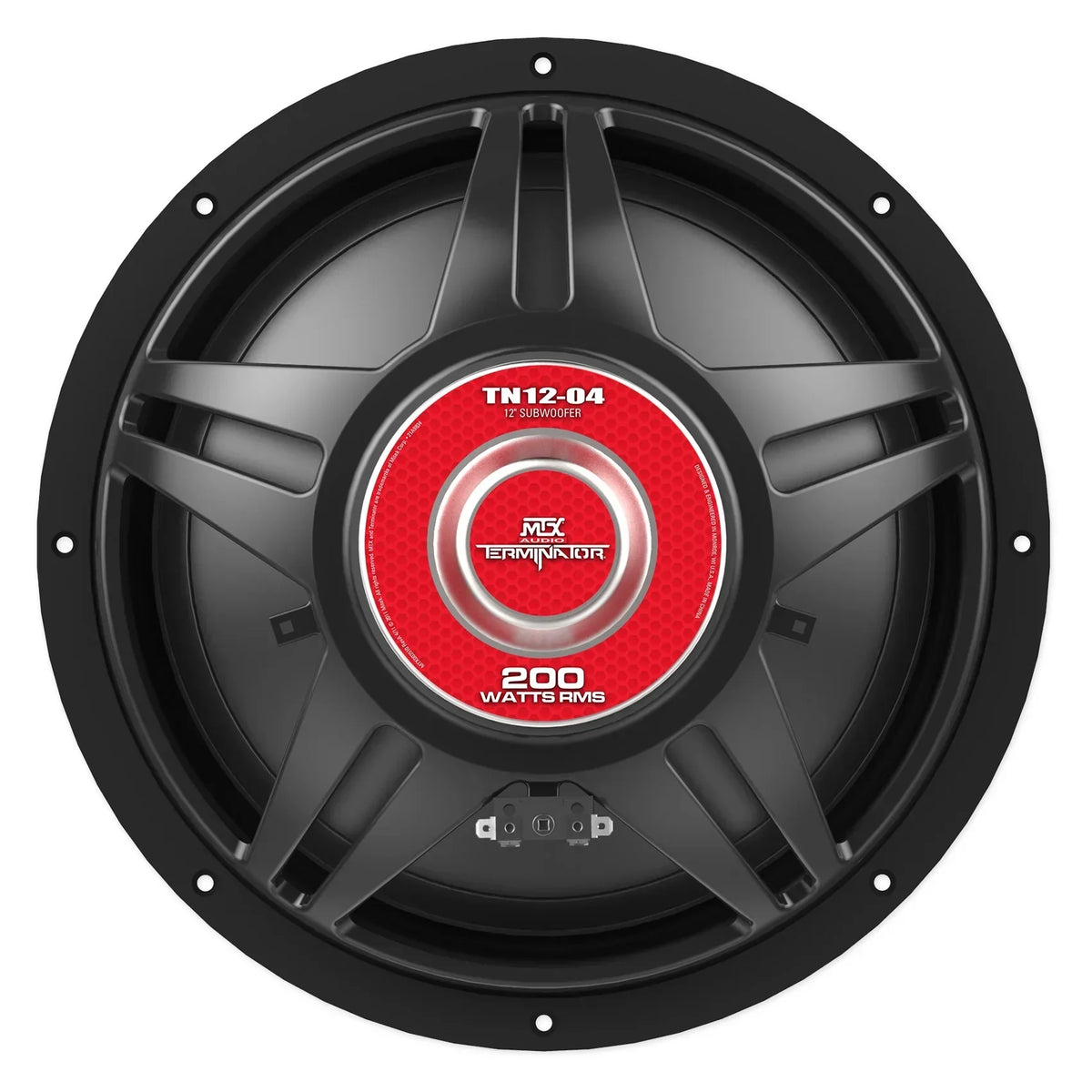 MTX Audio Terminator 12 in 800 Watt 4 Ohm Car Subwoofers - TN12-04